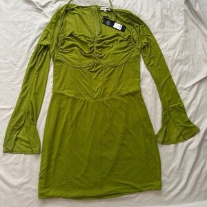 Fashion Nova Size 1X Mesh Corset Mini Dress